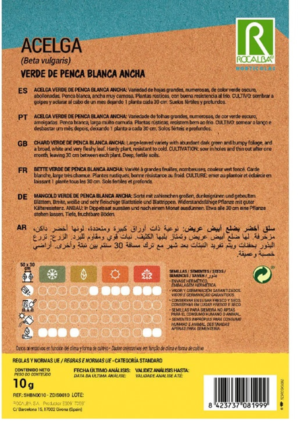 Semillas Acelga Penca Blanca 25g_1