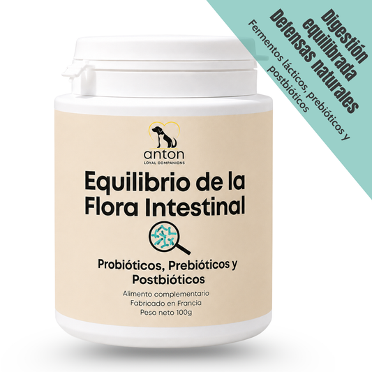 Suplemento natural para la digestión y microbiota de perros y gatos – Equilibrio de la Flora Intestinal 100 g_0