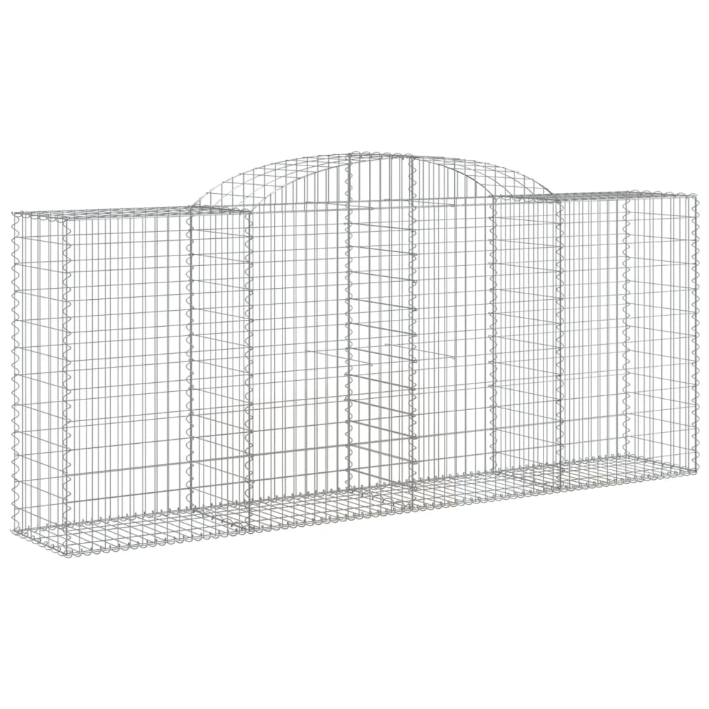 Cestas De Gaviones 7 Uds Forma De Arco Hierro 300x50x120/140 Cm_2