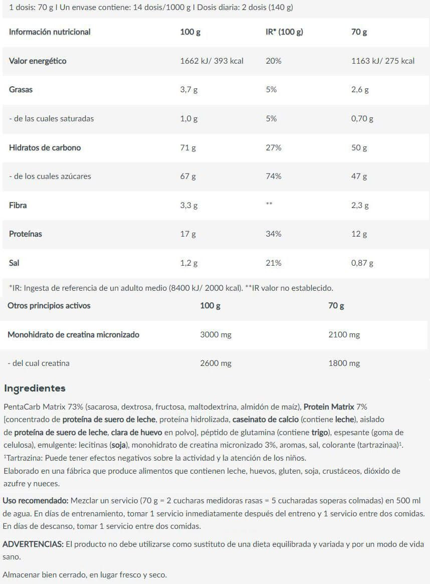 Muscle Mass - 1000g - Vainilla - Ganadores De Peso Con Proteína - Biotech Usa_5