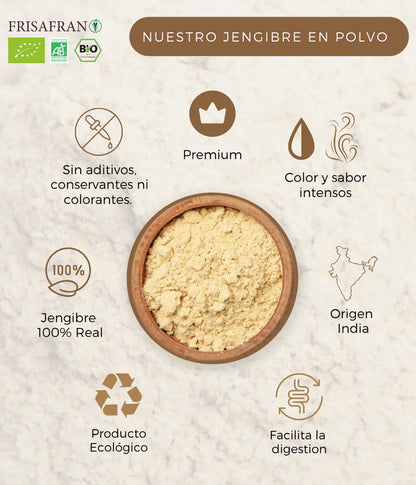 Jengibre En Polvo Ecológico | Calidad | Frisafran 100 G_3