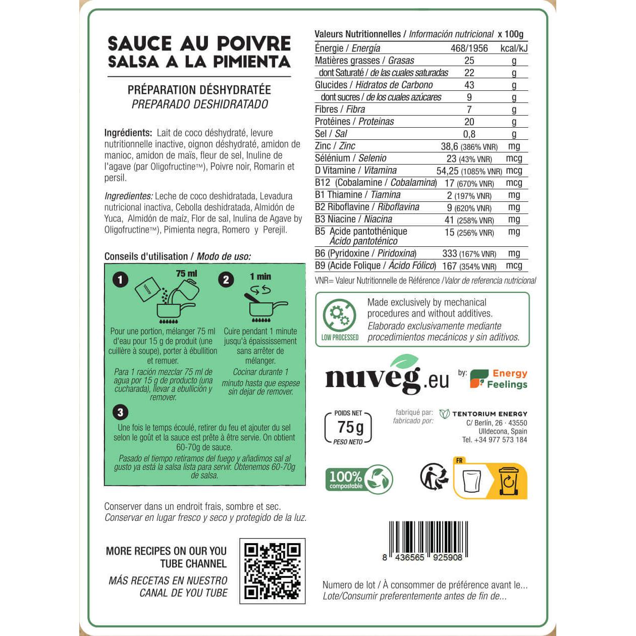 Molho de Pimenta Nuveg 75 g