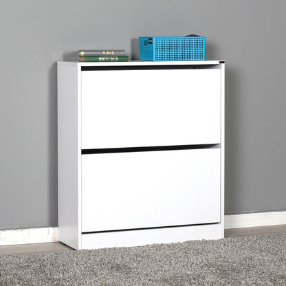 Zapatero,100% Tablero De Aglomerado Rechapado En Melamina, Color Blanco