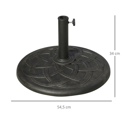 Outsunny Base Para Sombrilla Jardín Peso 19 Kg Para Mástil De 38/48mm Ø54,5x34cm_2