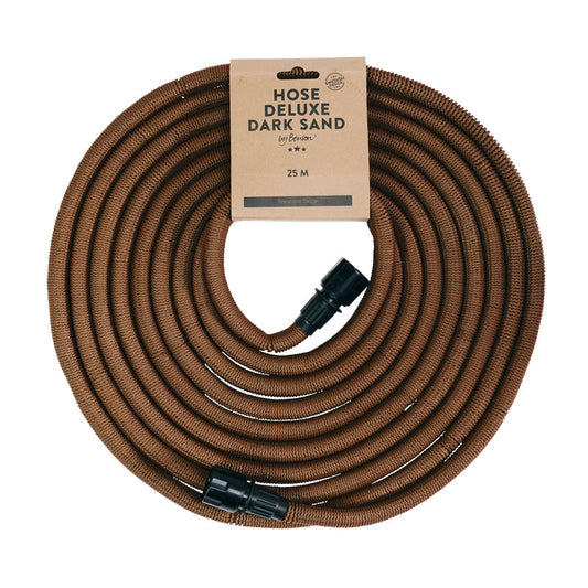 Manguera De Riego Deluxe - Dark Sand, 25 M, Tejido, Látex, Se Expande Con El Agua._0