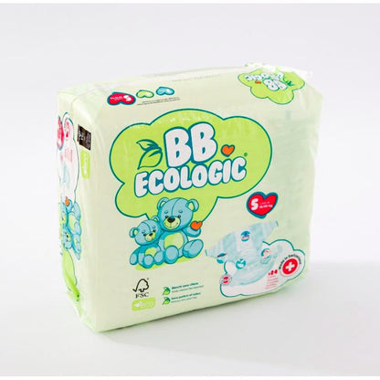 Fraldas Ecológicas BBECOLOGIC Tamanho 5 Criança 24 unidades