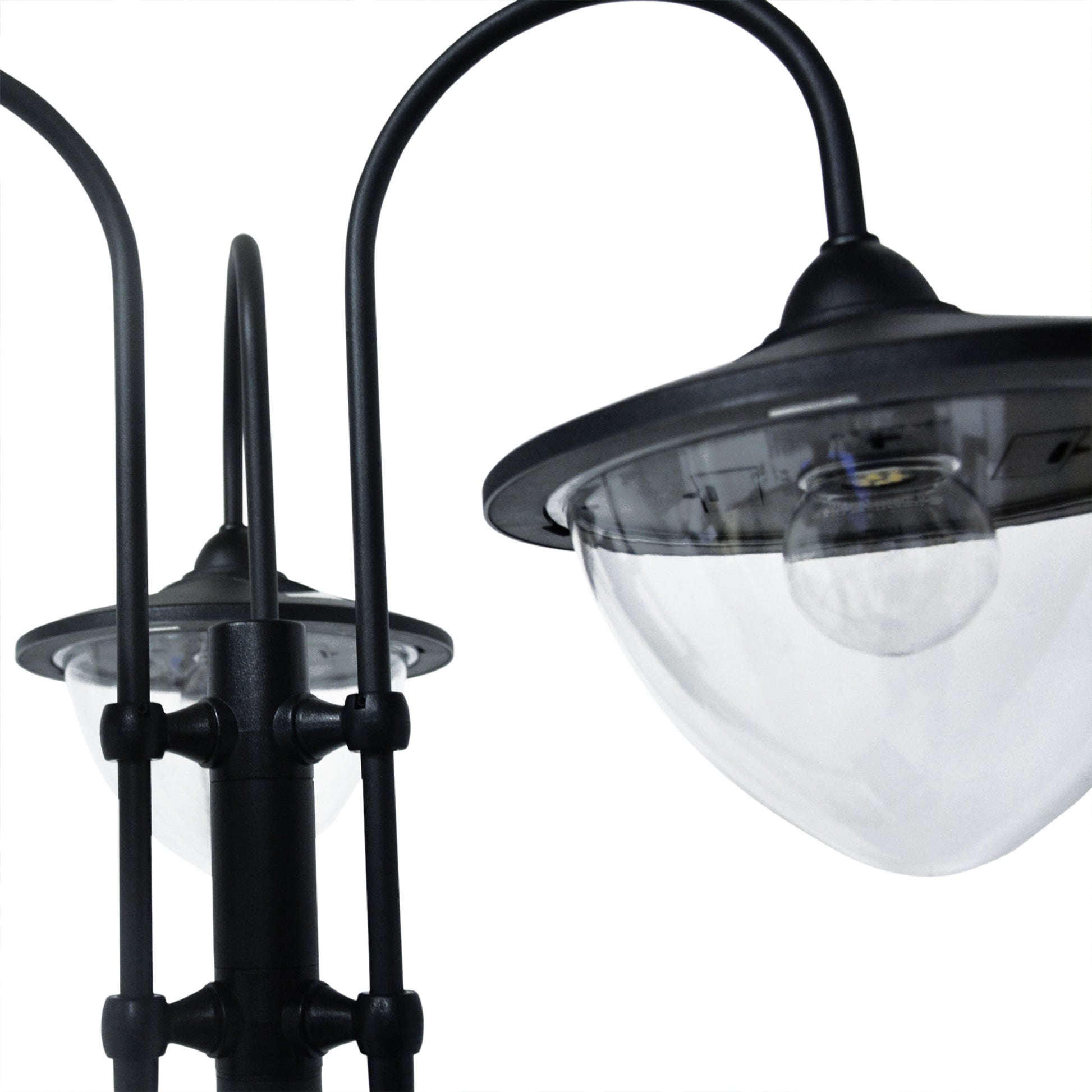 Outsunny Farol Solar De Jardín 189 Cm Con 18 Luces Led Blanca Fría 6000k Ip44_3