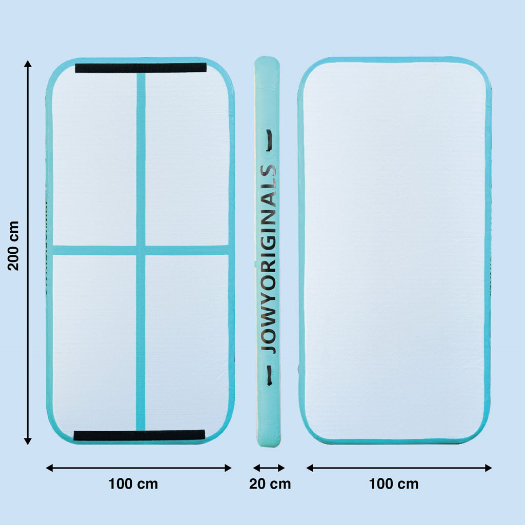 Airtrack 200x100x20cm Colchoneta Inflable, Color Azul_2