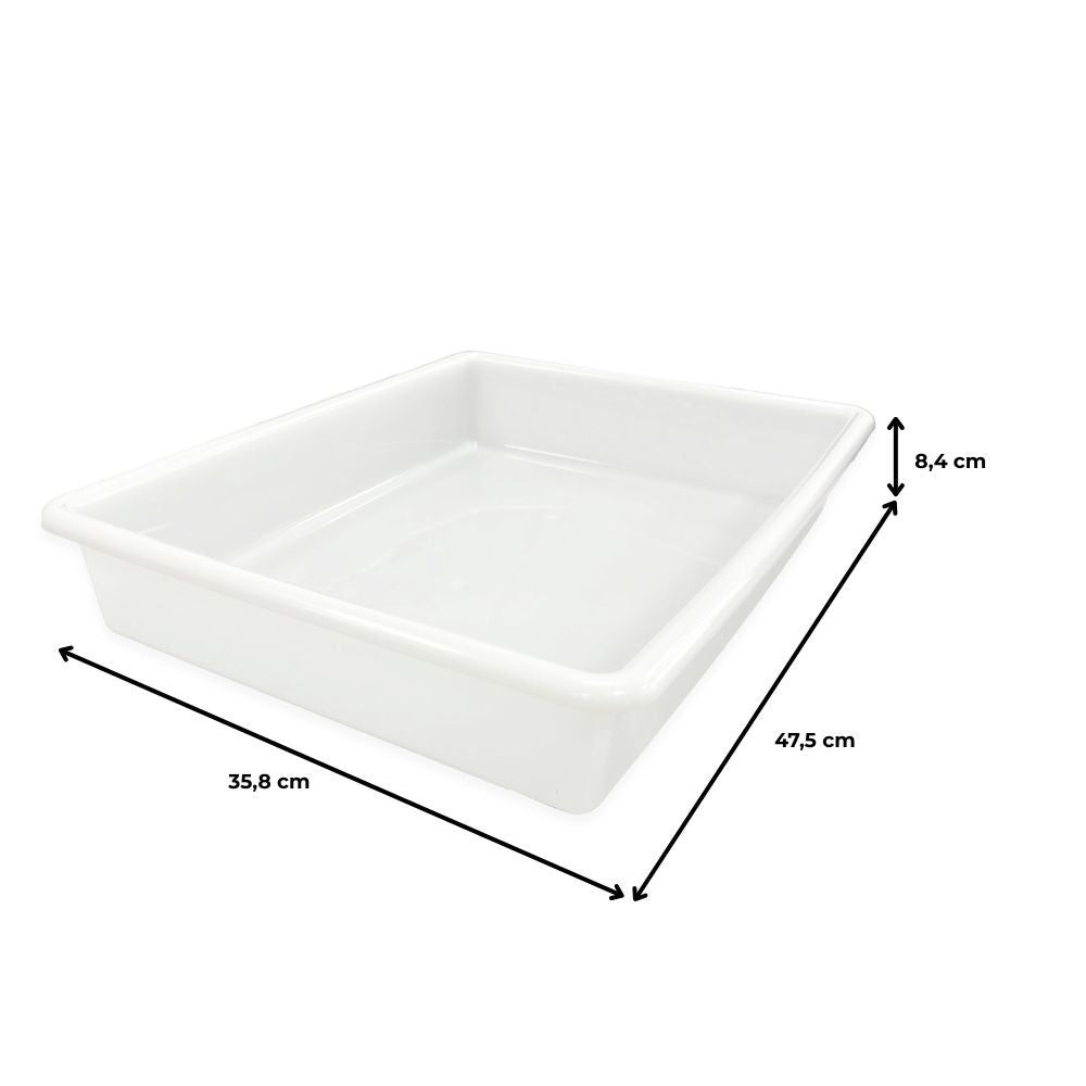 3 Bandejas Resistentes Uso Alimentario Con Tapa: 10,7l Sin Bpa's (48,5 X 36,8 X 8,5cm). Cocinas, Restaurantes, Catering_3