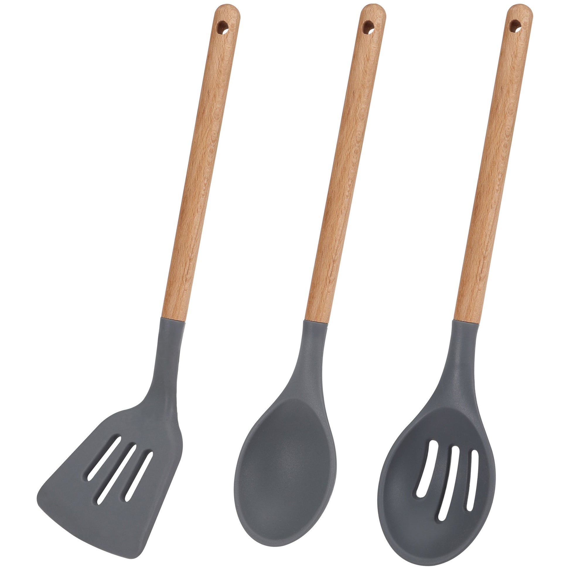 Set 3 Sartenes Ø22 Ø24 Y Ø26 + Set Utensilios, Daimiel, Aluminio Forjado, Inducción_2