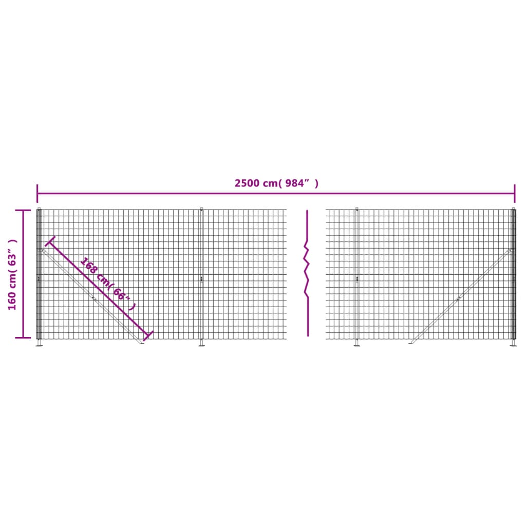 Cerca De Alambre Con Brida Verde 1,6x25 M / Vetonek_4