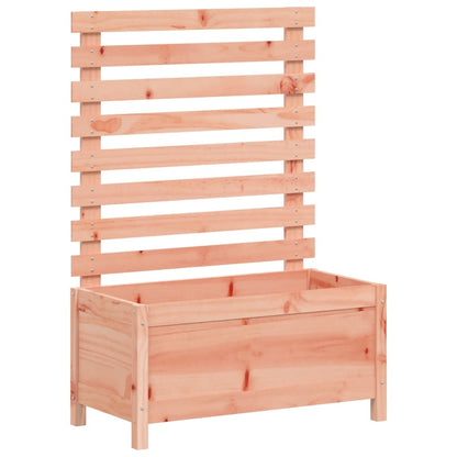Jardinera Con Estantería Madera Maciza Douglas 79x39,5x114 Cm_0
