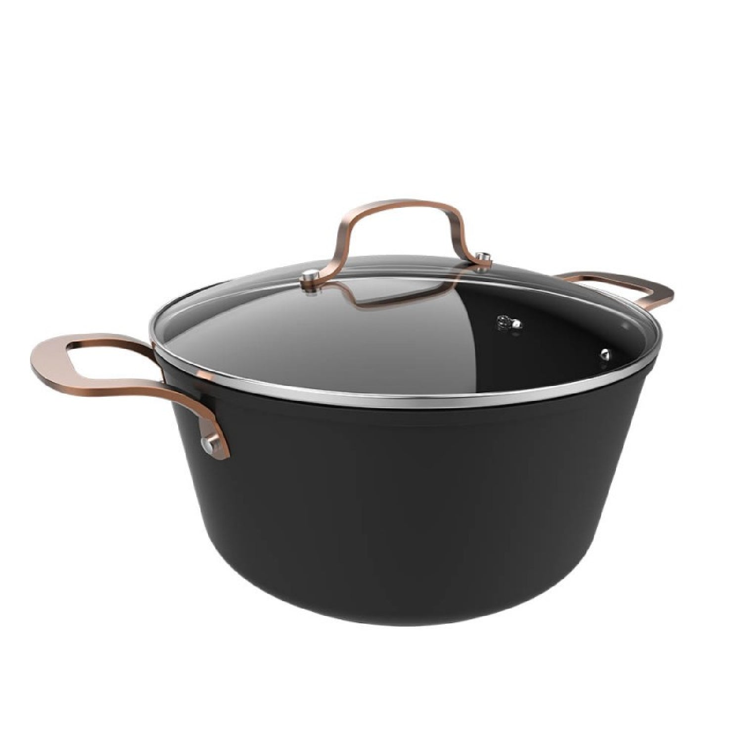 Olla Polka Fantasy 28 Pot Golden. Diámetro 28 Cm, Capacidad 7,1 L, Aluminio Forjado, Revestimiento Antiadherente Platinum Plus Teflon, Libre Pfoa, A_0