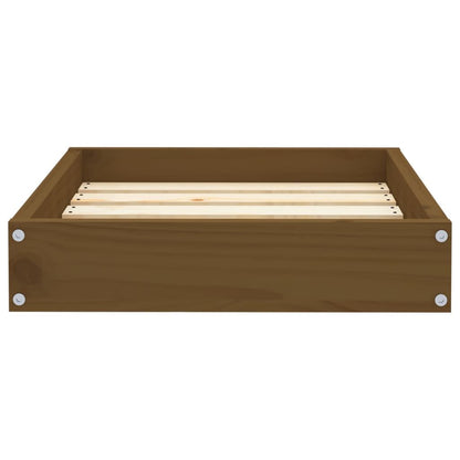 Vidaxl Cama Para Perros Madera Maciza Pino Marrón Miel 51,5x44x9 Cm_3