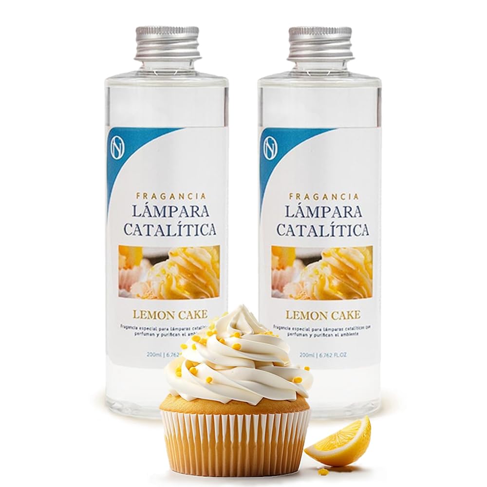 Pack 2x Fragancia Para Lámpara Catalítica 200ml: Aroma Lemon Cake - Disfruta De Tu Aroma Favorito Durante Más Tiempo_0