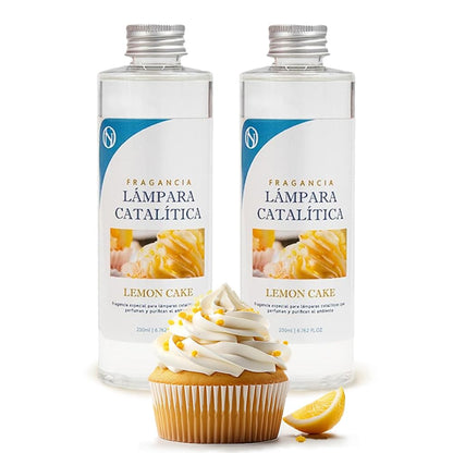 Pack 2x Fragancia Para Lámpara Catalítica 200ml: Aroma Lemon Cake - Disfruta De Tu Aroma Favorito Durante Más Tiempo_0