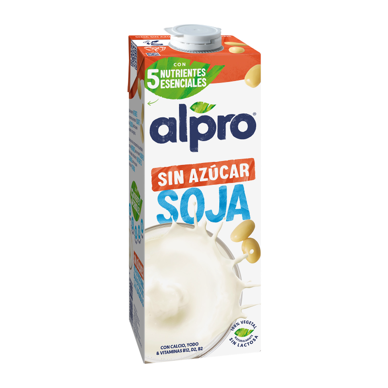 Bebida de soja sem açúcar Alpro 1 litro
