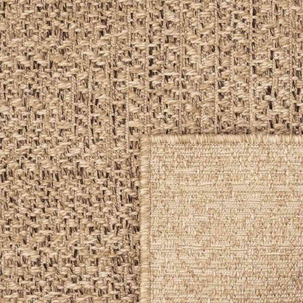 Vidaxl Alfombra Zizur Aspecto Yute Interior/exterior Beige 240x240 Cm_4