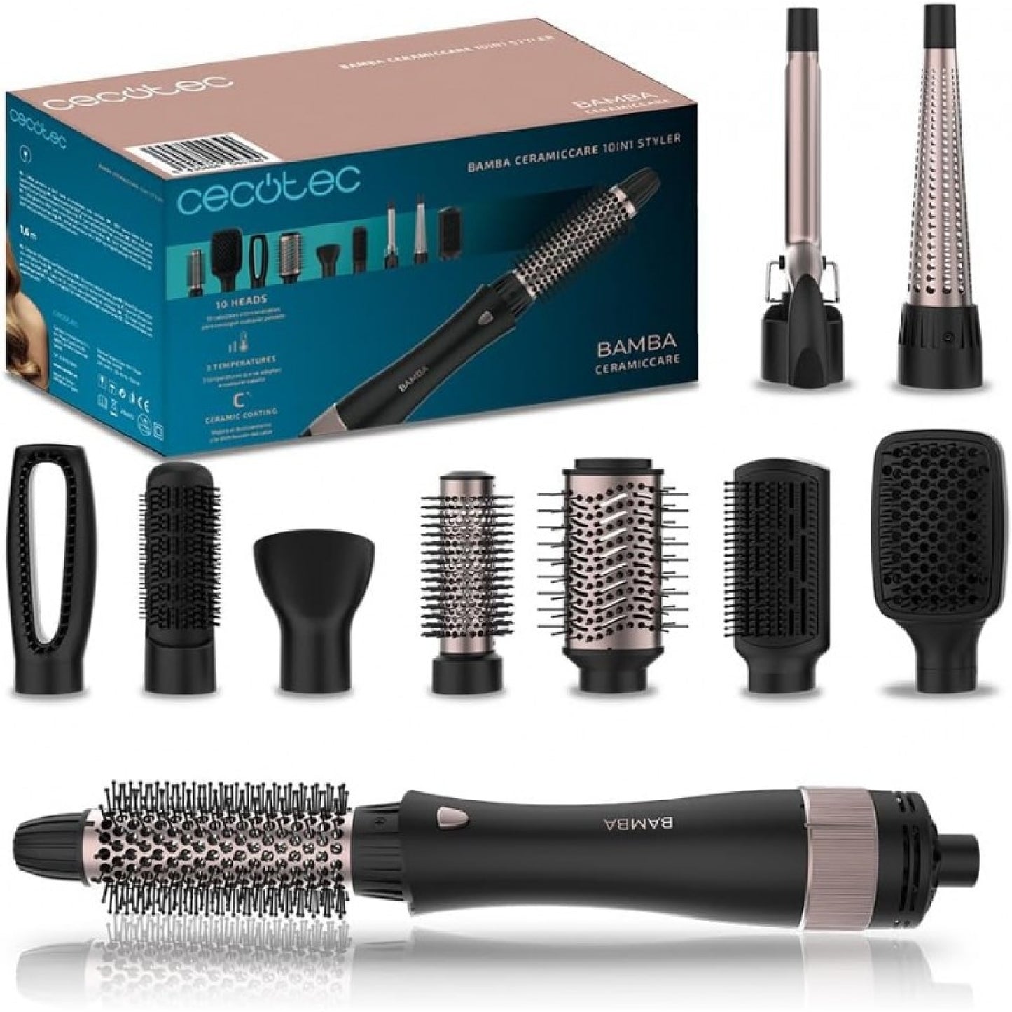 Cecotec Cepillo Moldeador Ceramiccare 10in1 Styler_0
