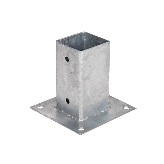 Suporte de ancoragem quadrado em metal para postes Faura 12x12 e pérgulas 