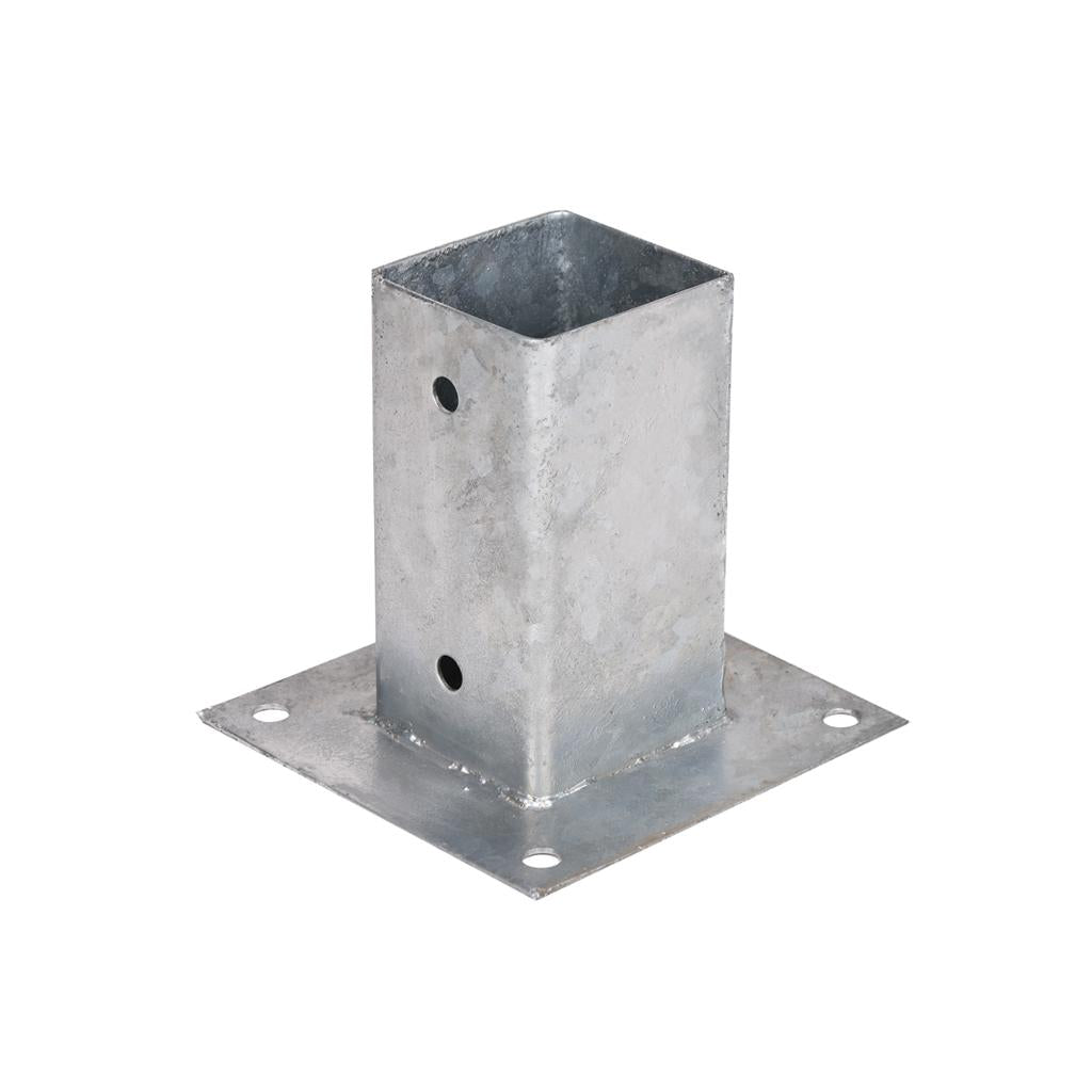 Suporte de ancoragem quadrado em metal para postes Faura 9x9 e pérgulas 