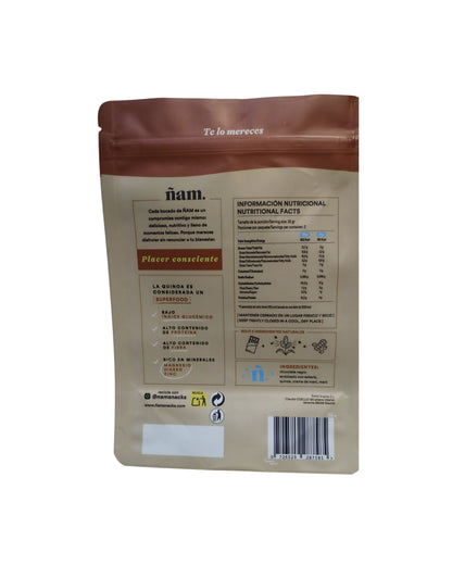Snacks de Quinoa con Crema De Cacahuete y con Chocolate Negro Quinoa Bites 50 g
