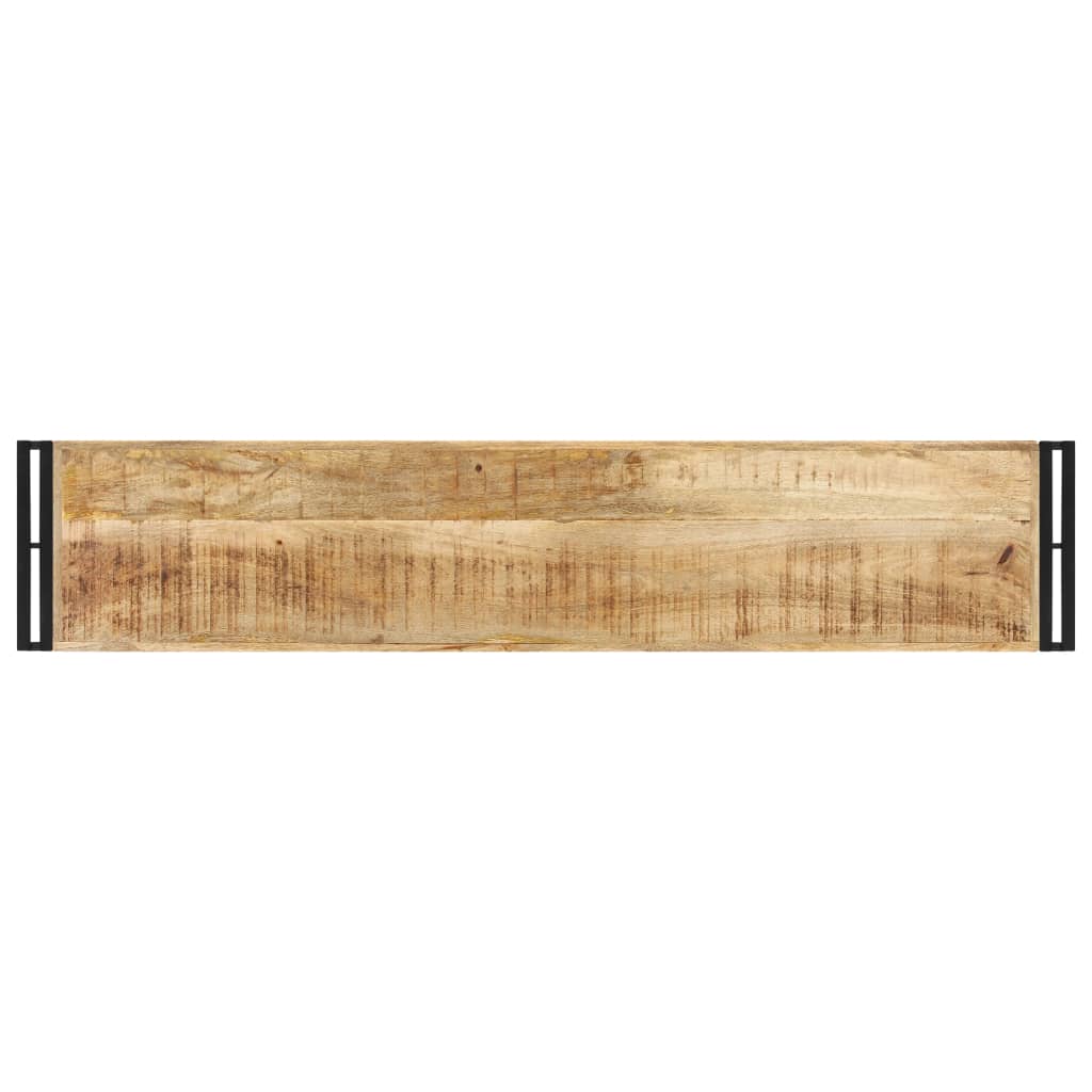 Mesa Consola De Madera De Mango Rugosa 150x30x75 Cm_1