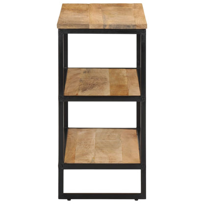 Mesa Consola Madera Maciza De Mango Rugosa 70x35x70 Cm_1