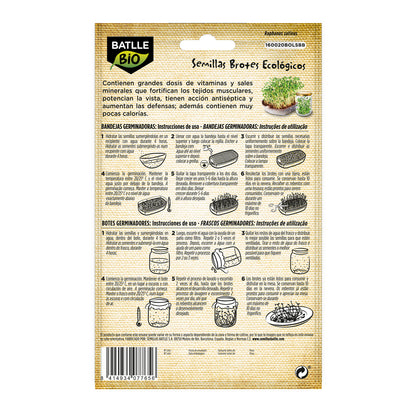 Sementes de rabanete Sango orgânicas Batlle para rebentos