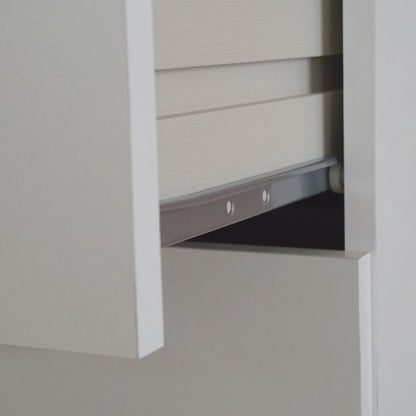 Cajonera Dormitorio Sinfonier Alto, Cómoda 6 Cajones, 110x40x40 Cm (alto X Ancho X Profundo), Briebe, Nova, Blanco_4