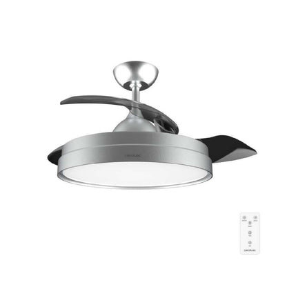 Cecotec Ventilador De Techo Con Luz Energysilence Aero 4300 Invisible Steel. 35w, 6 Velocidades, Aspas Retráctiles_0