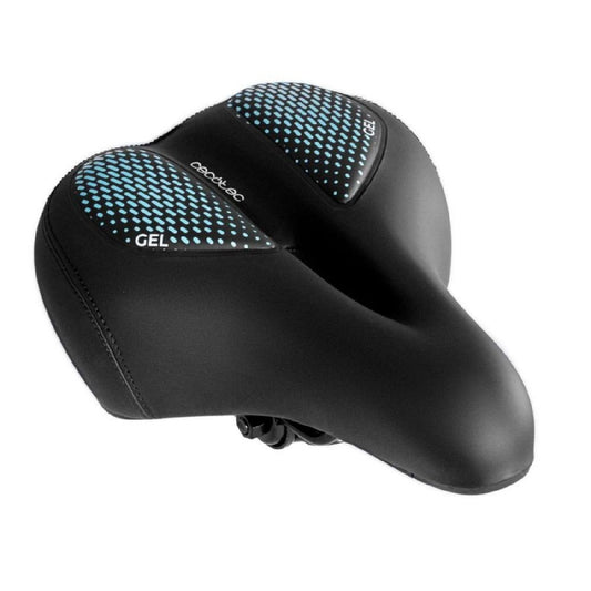 Cecotec Sillín Bicicleta Cómodo De Gel Con Amortiguadores Drumfit Sitbike Gel. Compatible Las Tijas De Sillín Con Riel D_0