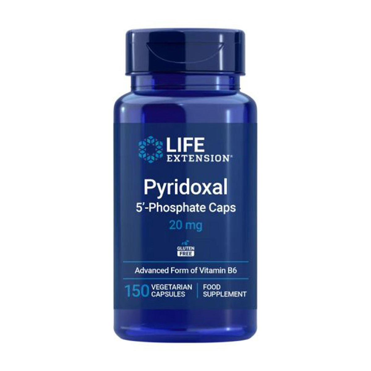 Cápsulas de 5’-fosfato de piridoxal 20 mg, Life Extension 150 cápsulas