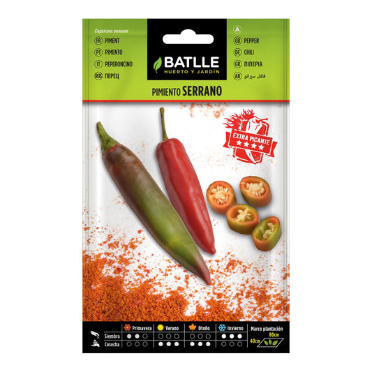 Sementes de Pimenta Serrano Batlle