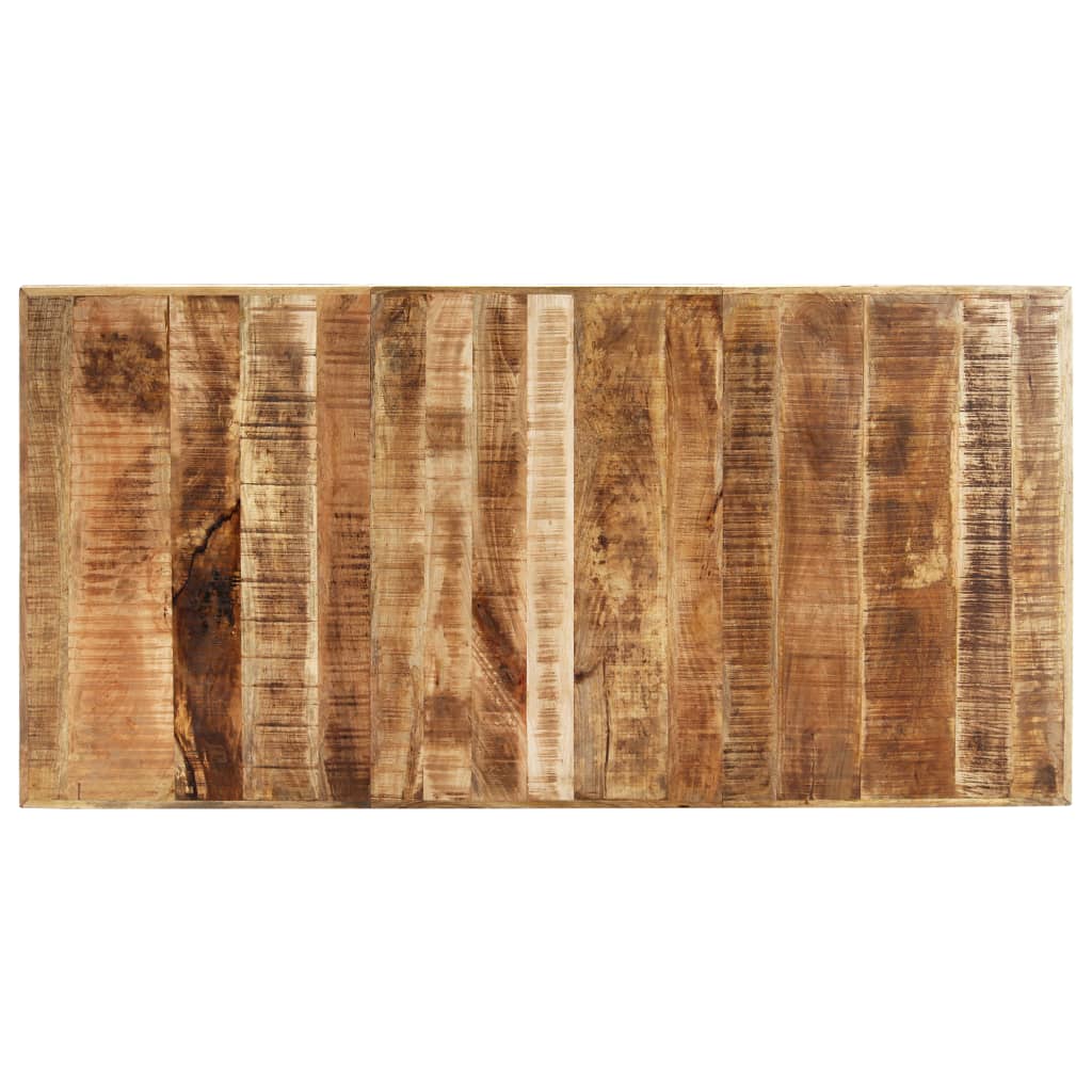 Mesa De Comedor De Madera Maciza De Mango 200x100x75 Cm_2