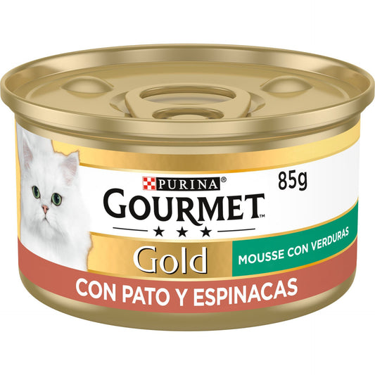 Comida Húmida GOURMET GOLD Mousse Pato e Espinafres 85 g