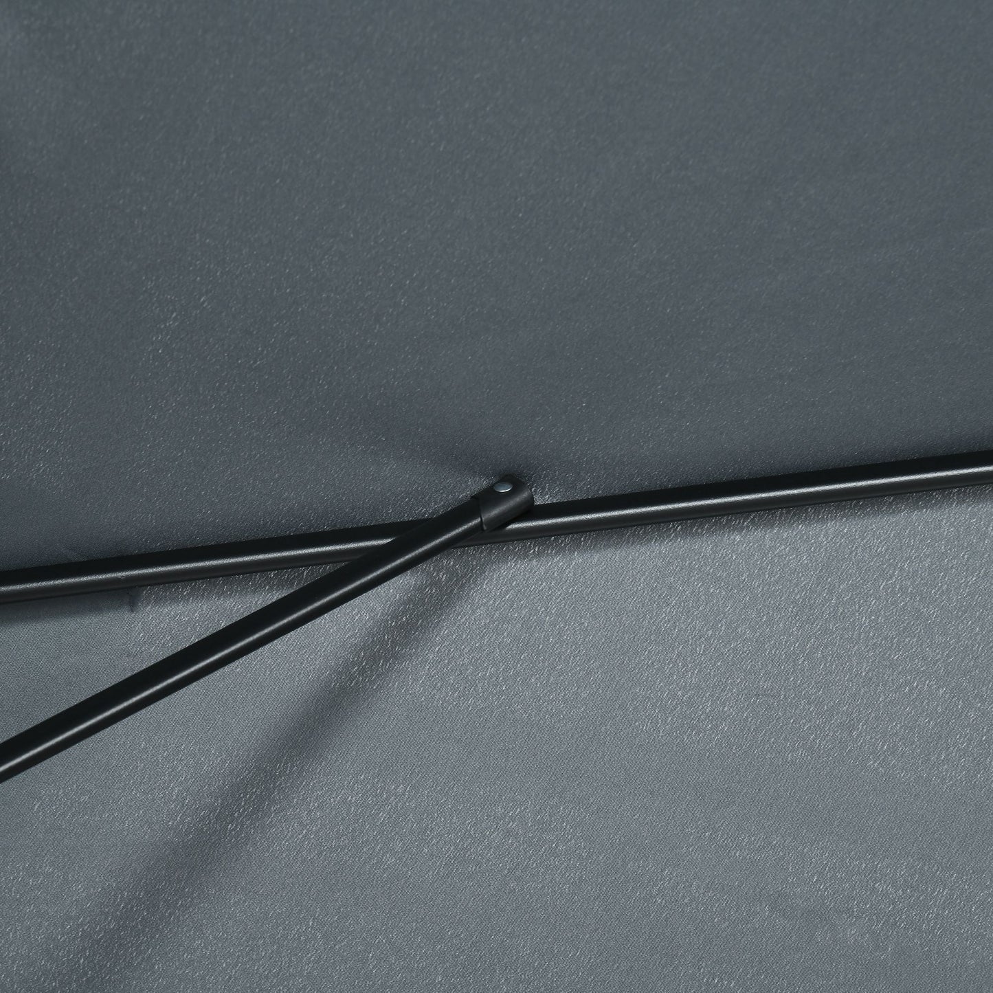 Outsunny Sombrilla Jardín Aluminio 200x300x253 Cm Inclinable Con Manivela Gris_3