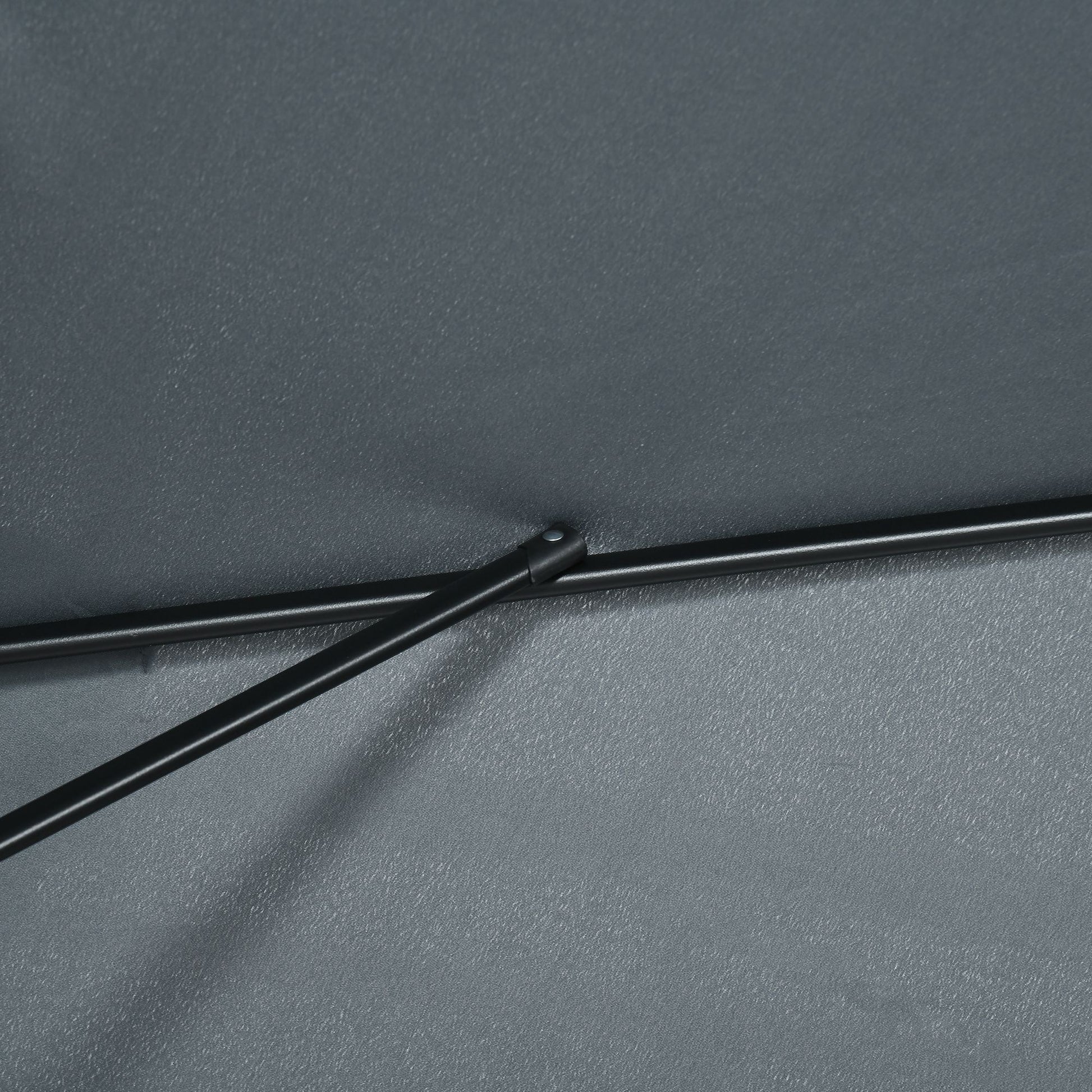 Outsunny Sombrilla Jardín Aluminio 200x300x253 Cm Inclinable Con Manivela Gris_3