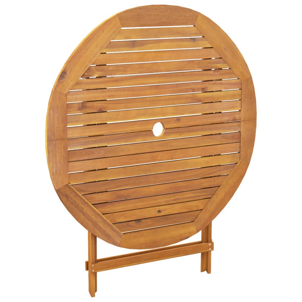 Set De Comedor Jardín 5 Pzas Polipropileno Madera Maciza Negro / Vetonek_4