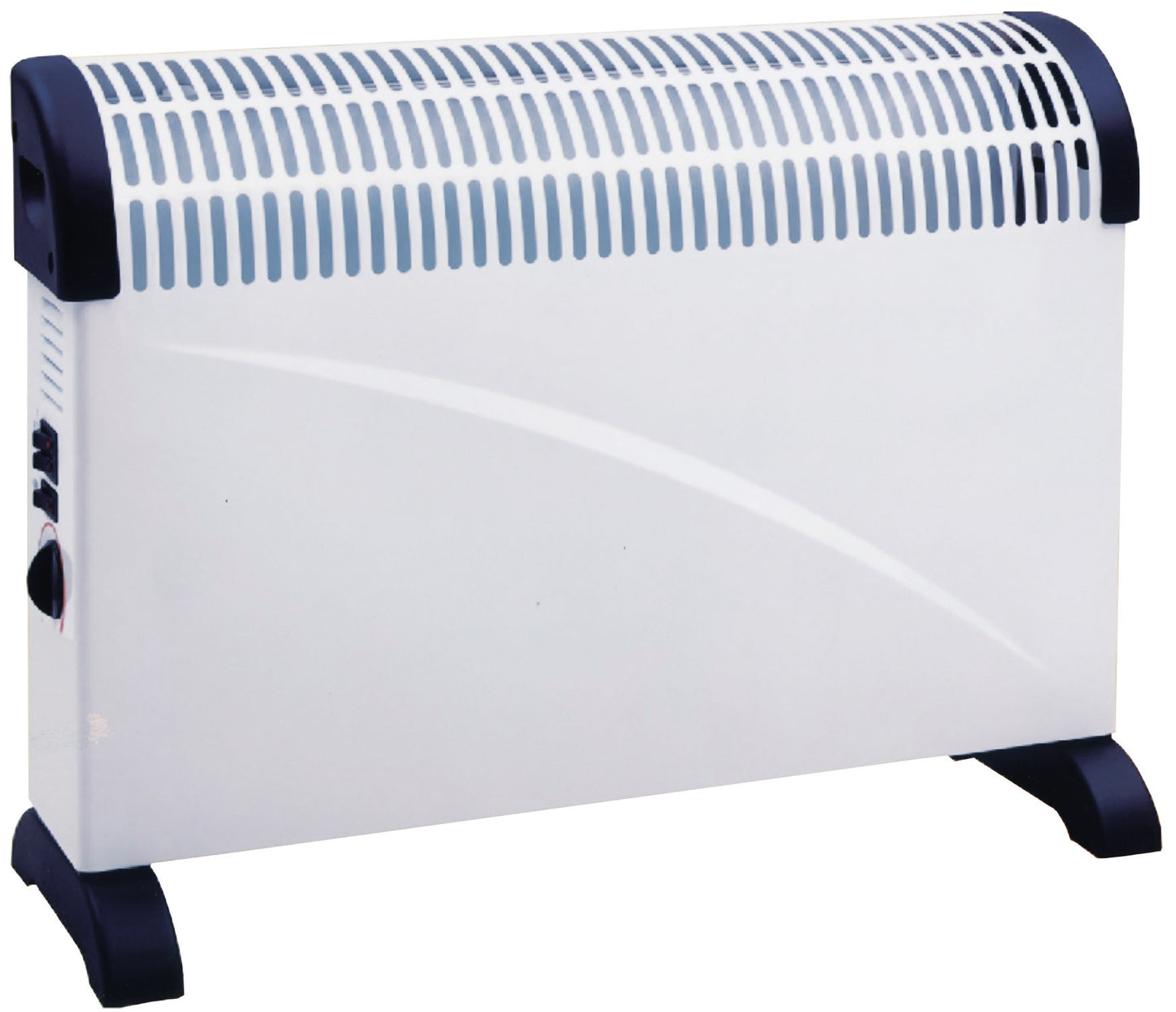 Convector Con Pantalla Led Acabado En Negro 750 / 1500w_0