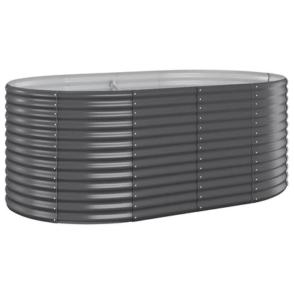 Jardinera Arriate Acero Galvanizado Antracita 175x100x68cm_0