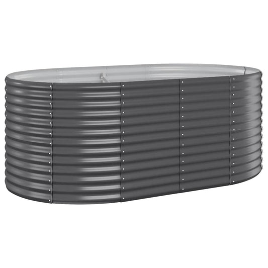 Jardinera Arriate Acero Galvanizado Antracita 175x100x68cm_0
