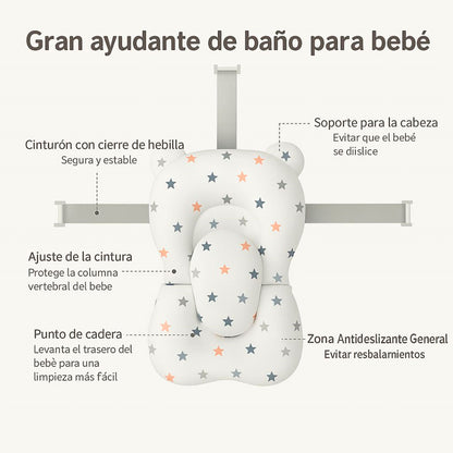 Bathby | Bañera Bebé Gris Con Cojín, Termómetro Y Soporte Plegable | Ligera, Segura Y Compacta Para Recién Nacidos_2