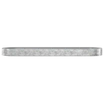 Jardinera Arriate Acero Galvanizado Plata 523x140x36 Cm_2