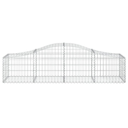 Cestas De Gaviones 2 Uds Forma De Arco Hierro 200x50x40/60 Cm_3