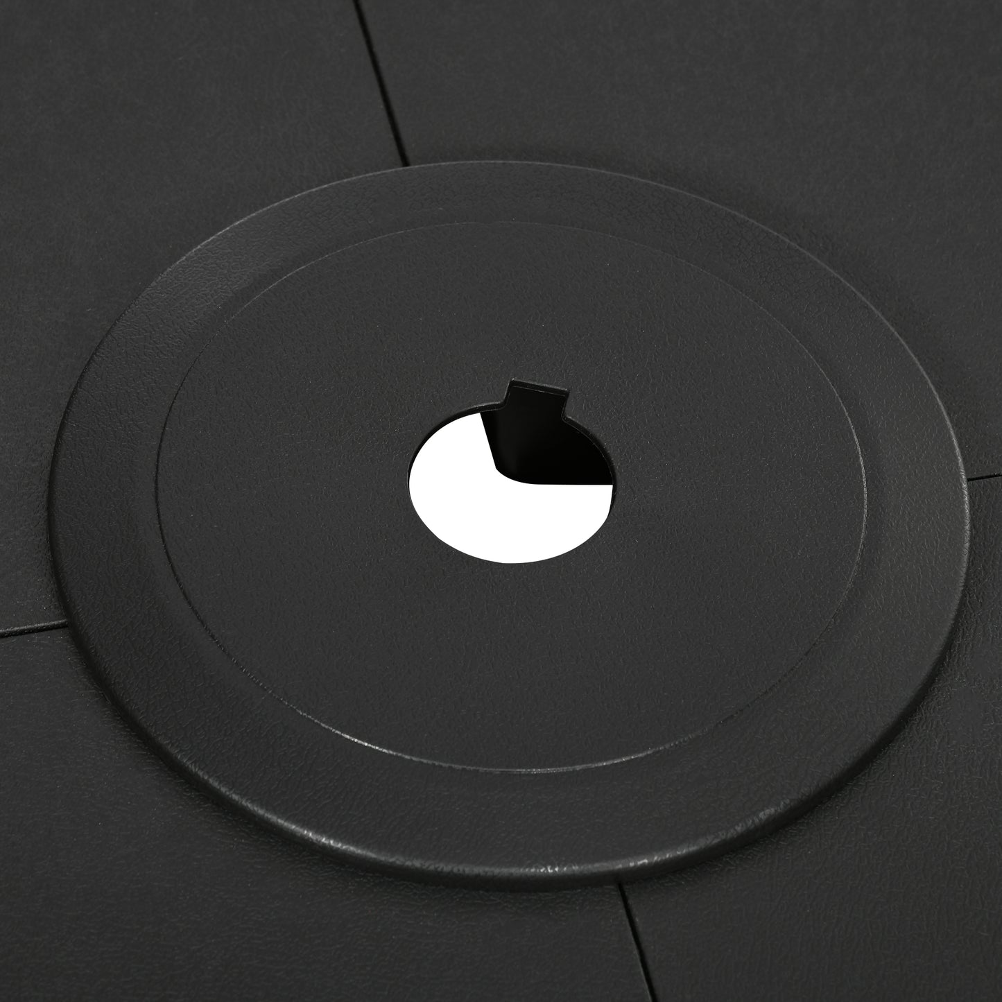 Outsunny Pesos Para Base De Sombrilla En Voladizo De 4 Piezas 90x90x10,5cm Negro_4