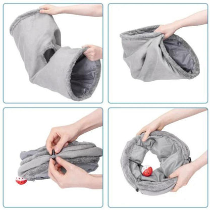 Túnel de brincar para gatos Nobleza com forro