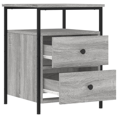 Mesita De Noche Madera De Ingeniería Gris Sonoma 44x45x60 Cm_4