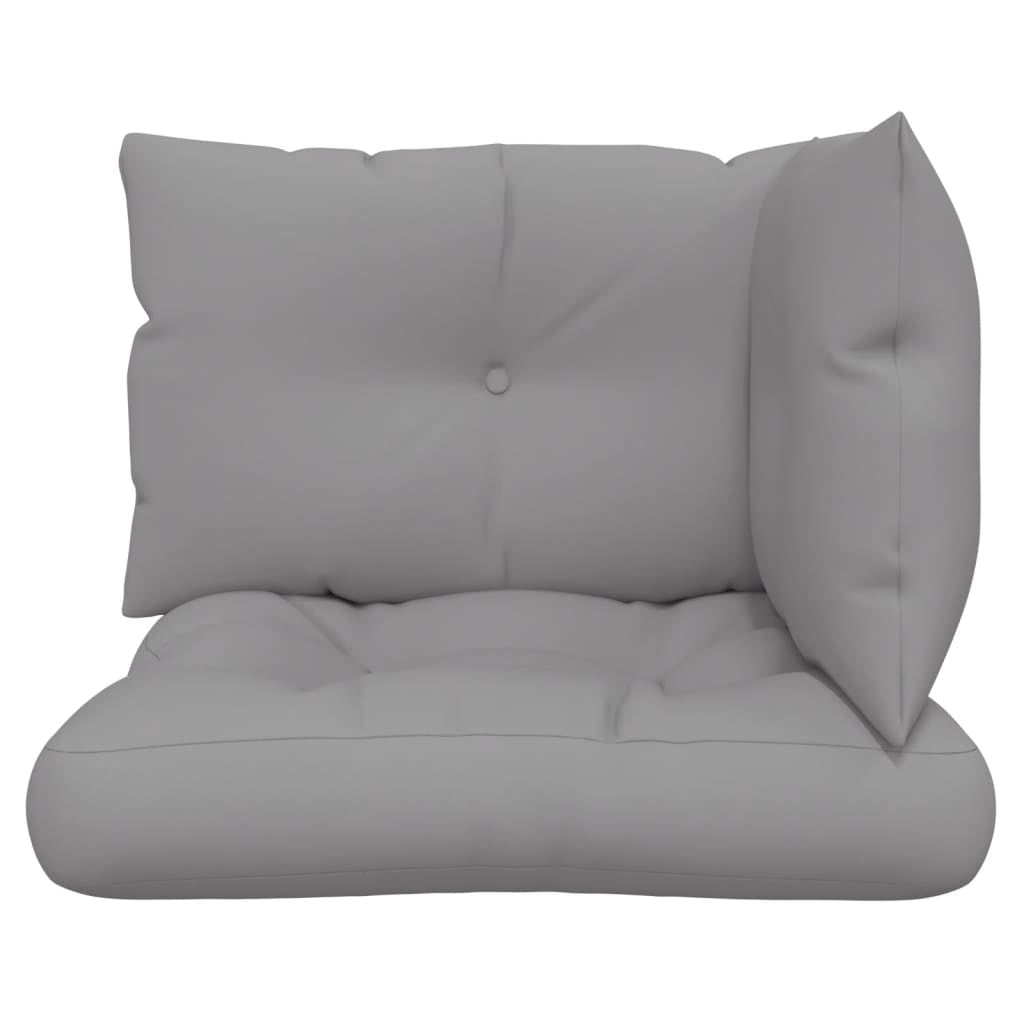 Vidaxl Cojines Para Palets 3 Unidades Tela Gris_3