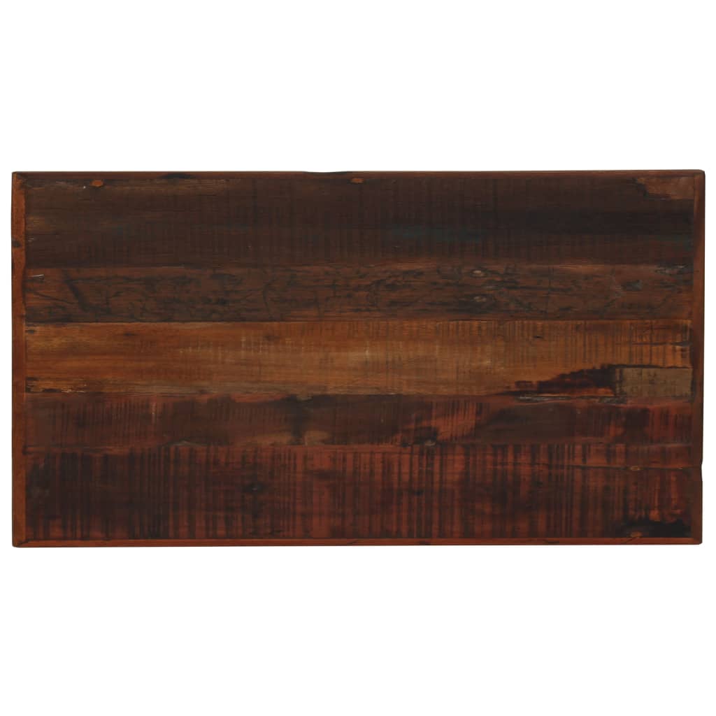 Mesa De Bar Madera Maciza Reciclada Marrón Oscuro 120x60x107 Cm_1